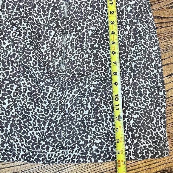 Free People Women’s Cheetah Animal Print Mini Skirt Straight Modern Boho Size 10 - Picture 7 of 10